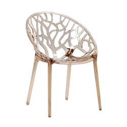 Домашняя мебель для столовой современные штабелируемые пластиковые поликарбонатные прозрачные акриловые стулья