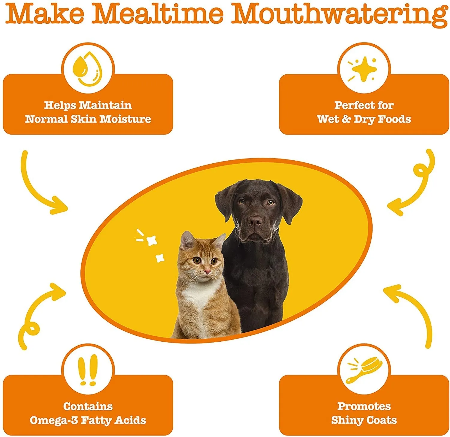 Pure Wild Alaskan Salmon Oil For Dogs & Cats Support Joint Function