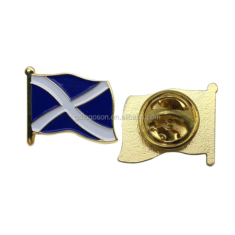 Metall-Anstecknadel Mit Emaille-Flaggenmotiv – Irland, Schottland & UK Flaggen Pin Für Freundschaft & Sammler