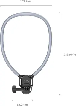 For SMALLRIG Magnetic Neck Mount Chest Strap Action Camera Hands-Free POV Vlogging DJI Osmo Pocket 3/OSMO Mobile Phone Holder detail image