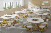 Yellow Combination Desk and Chair Sets