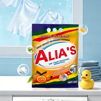 China Factory Price Sustainable Disposable Washing Powder 500g Clean Fragrance High Foam for Apparel and Family Use