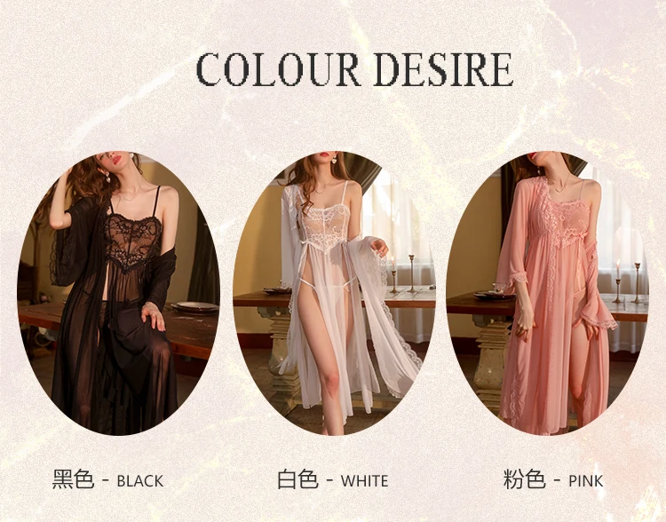 Lace Summer Sleepwear Lingerie Dress Sleep Gown Robe Hot Nightwear