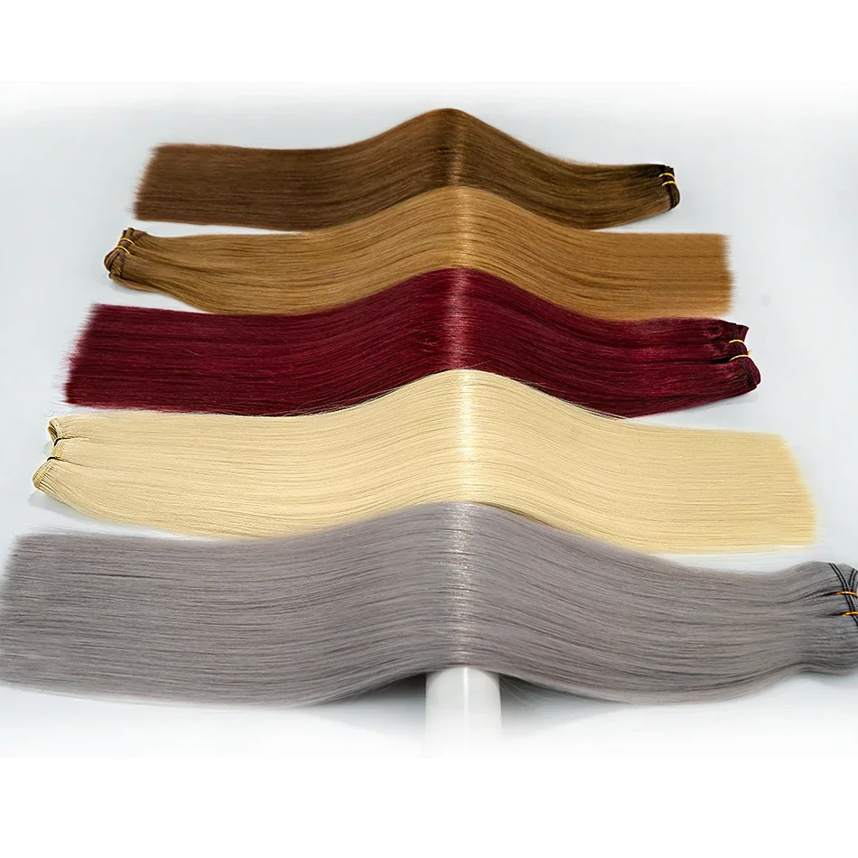 Steil Menselijk Haar Bundels Haarextensies Voor Vrouwen 613 99j 30 Inch Zwart Effen Kleur Ruwe Braziliaanse Vlecht 100% Menselijk Haar_voghion.com