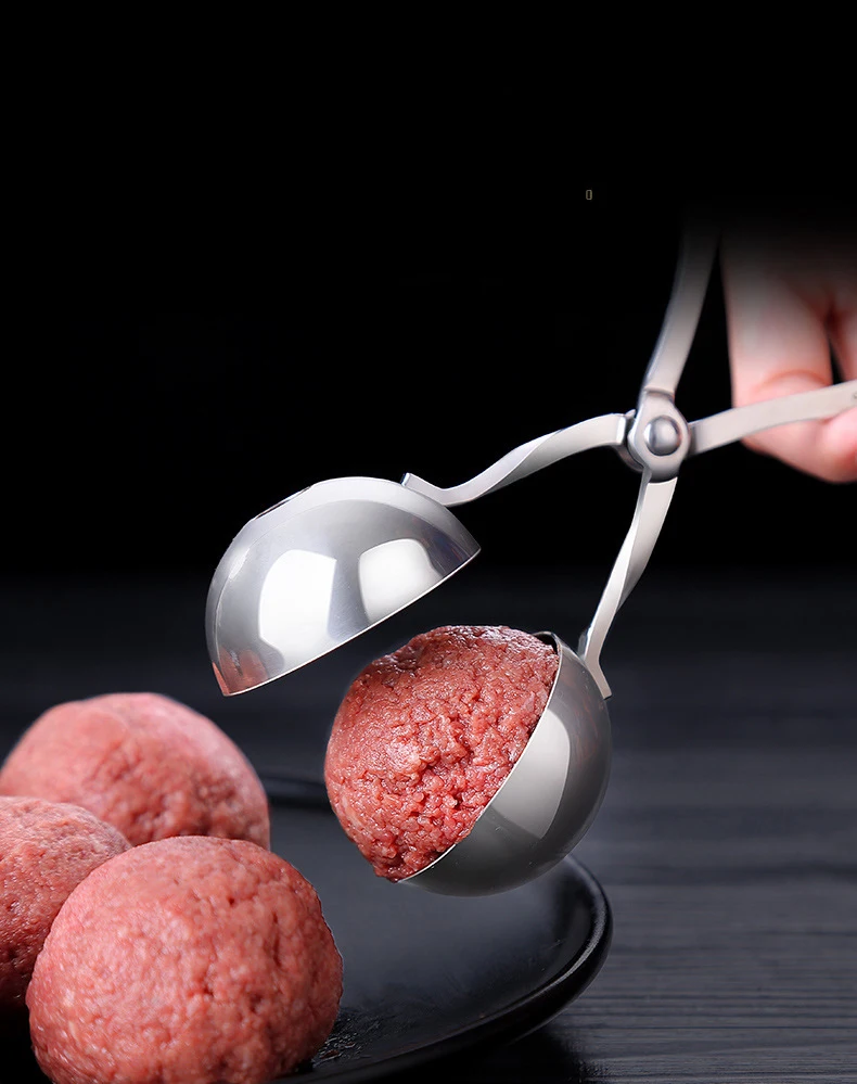 Stainless Steel Meatball Scoop Ball Maker Mold Meat Baller Tongs Non-Stick  Meatball Maker Cookie Scoop Kitchen Cooking Tools