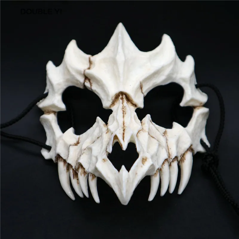 Demi-Masque Tigre Réaliste Halloween - Masque Cosplay 3D Pour Fêtes Et Costumes