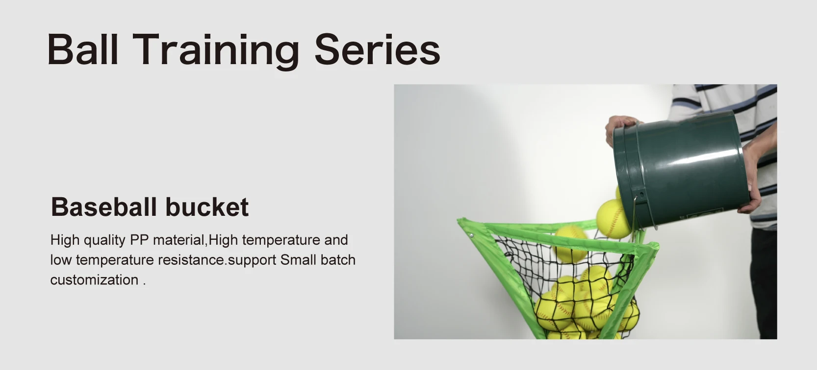 High Quality Plastic 6 Gallon Empty Baseball Bucket With Soft Cushioned