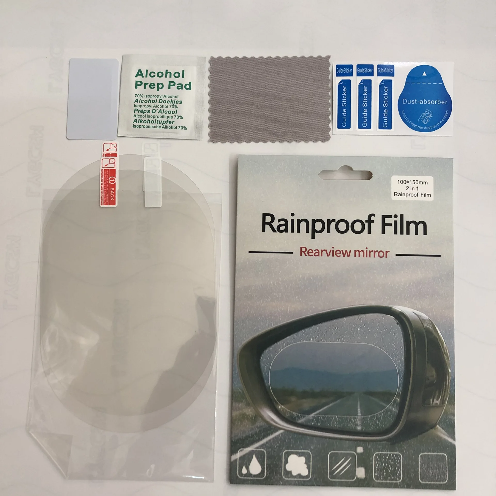 2 шт. водонепроницаемая Защитная пленка для зеркала заднего