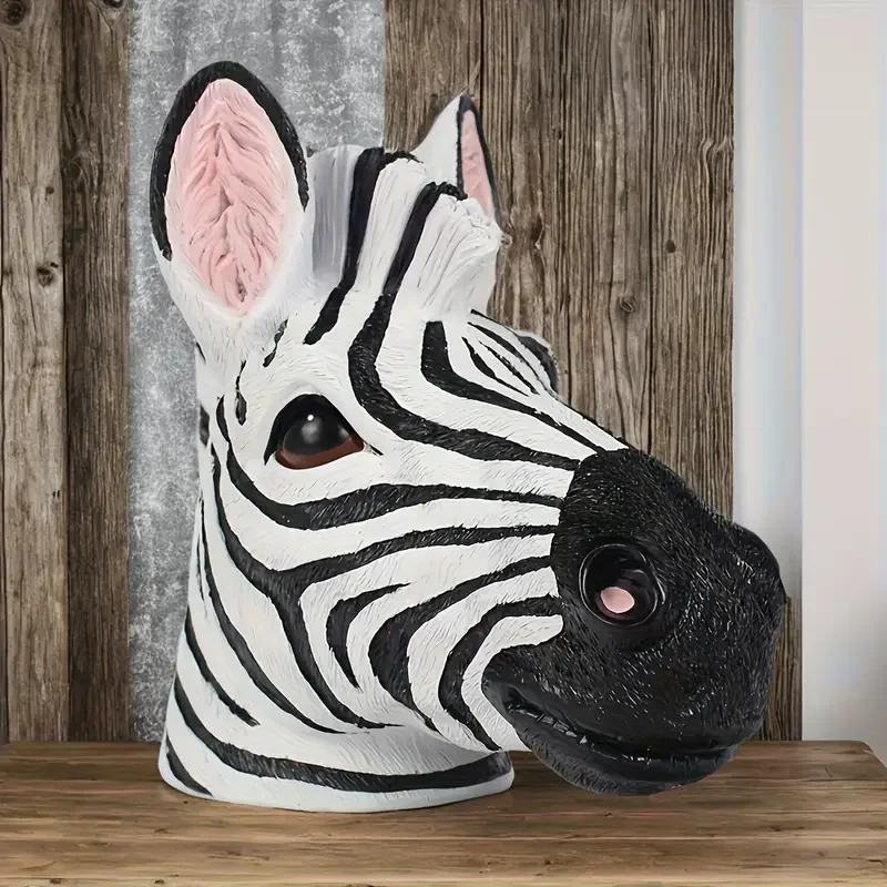 置物 Swimsuit Department Chicken Head Zebra Zebra - Head Statue, Ornament & Hanging Decoration. Adorned With
