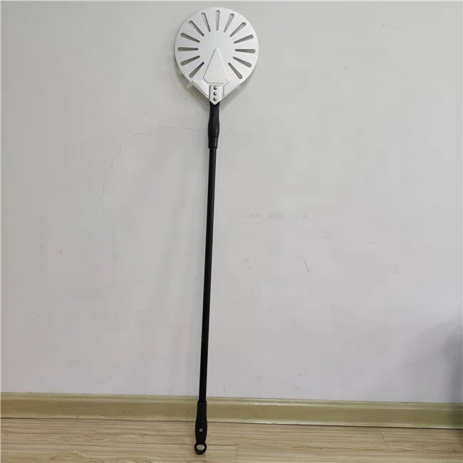 Hot Selling Customizable Logo Anodized Aluminum Handle Pizza Oven Shovel Wood Fired Baking Spatula with Metal Blade for Parties
