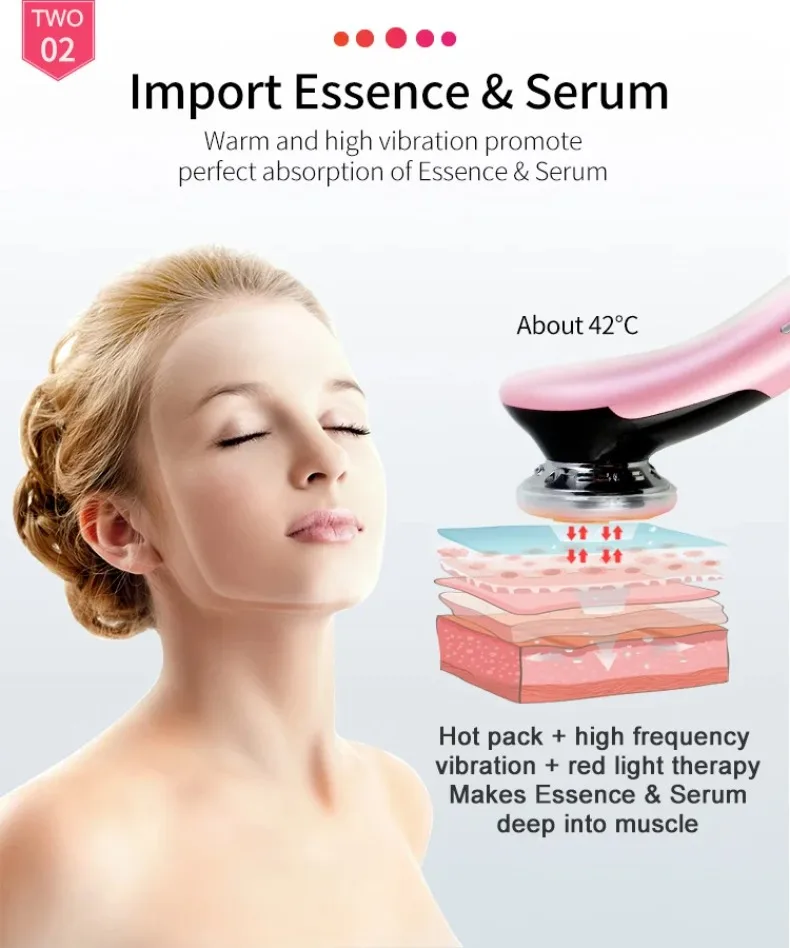 Ems Led Light Photon Therapy Face Lifting Hot And Cold Anti Aging Skin ...