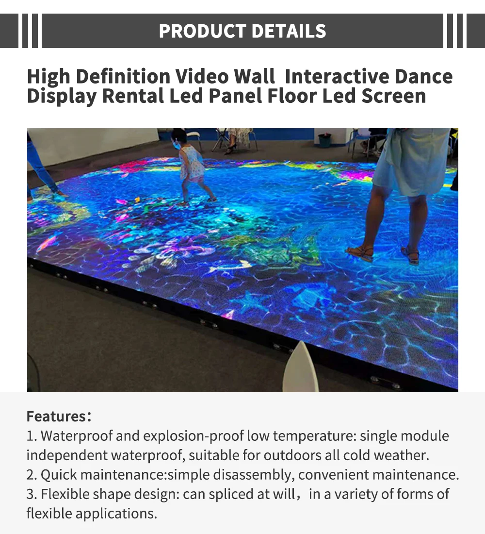 Full Color Interactive Programable P4.81 DJ Booth Bar Dance Floor Led ...
