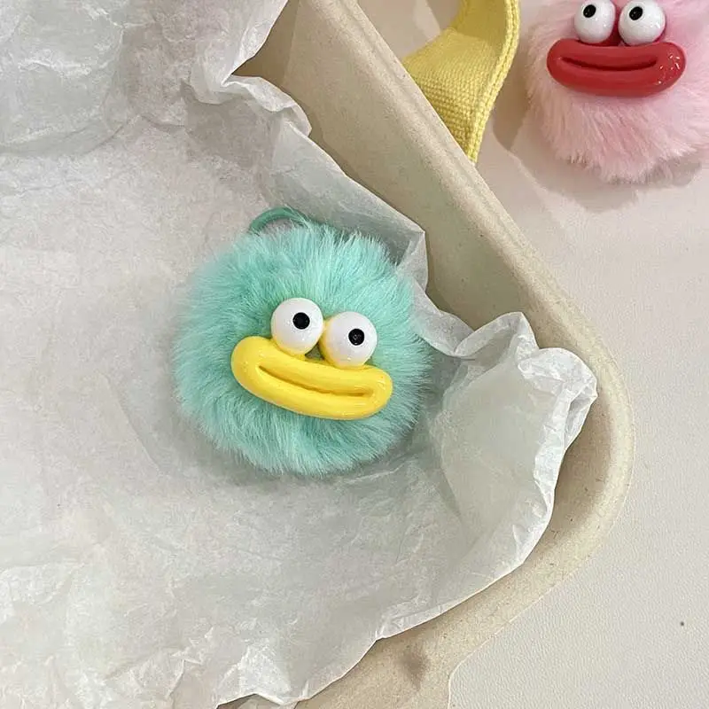 Jouet Fur Balls Peluche Cute Pom Fur Ball Clown Keychains Perfect