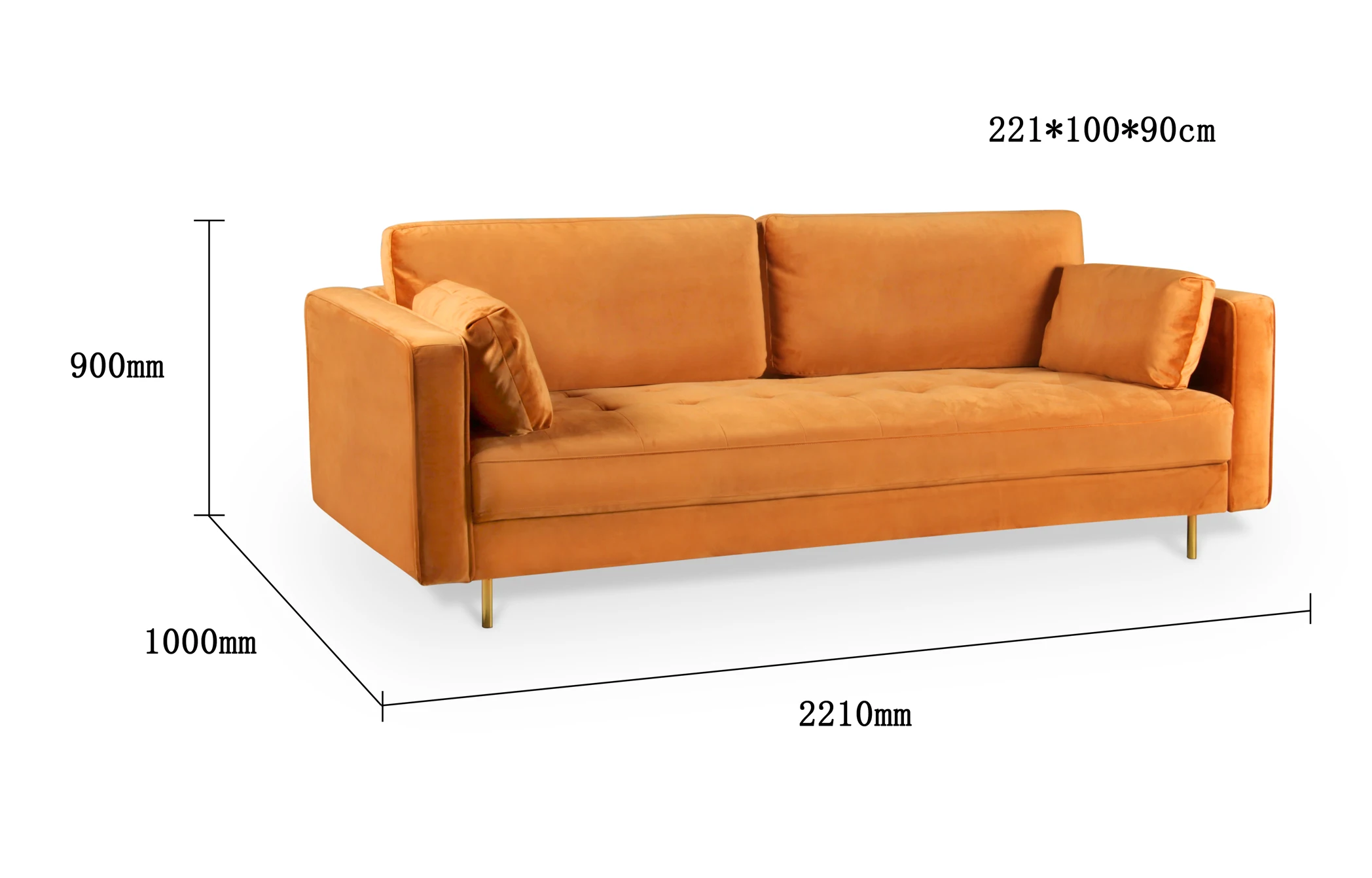 Nordic Style Two Seater Sofa Set Couch Sofa Furniture High Quality