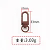 พวงกุญแจหัวเข็มขัดประตูสีน้ำตาล MK33C3534mm วัสดุอัลลอย