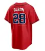#28 Matt Olson Red