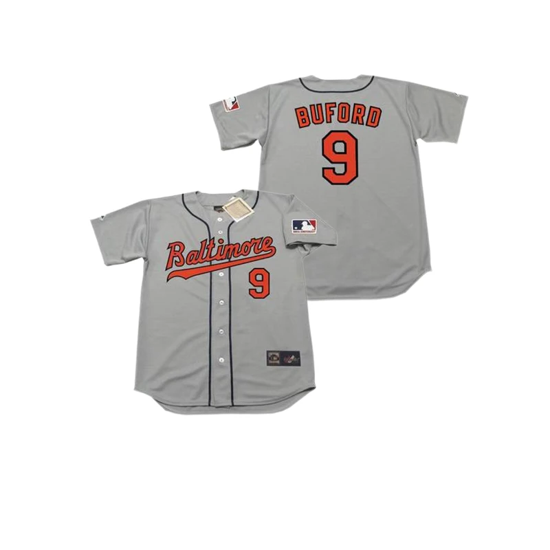 Wholesale Men's Baltimore 9 DON BUFORD 9 REGGIE JACKSON 10 ADAM JONES 10  ELROD HENDRICKS Throwback baseball jersey Stitched S-5XL From m.