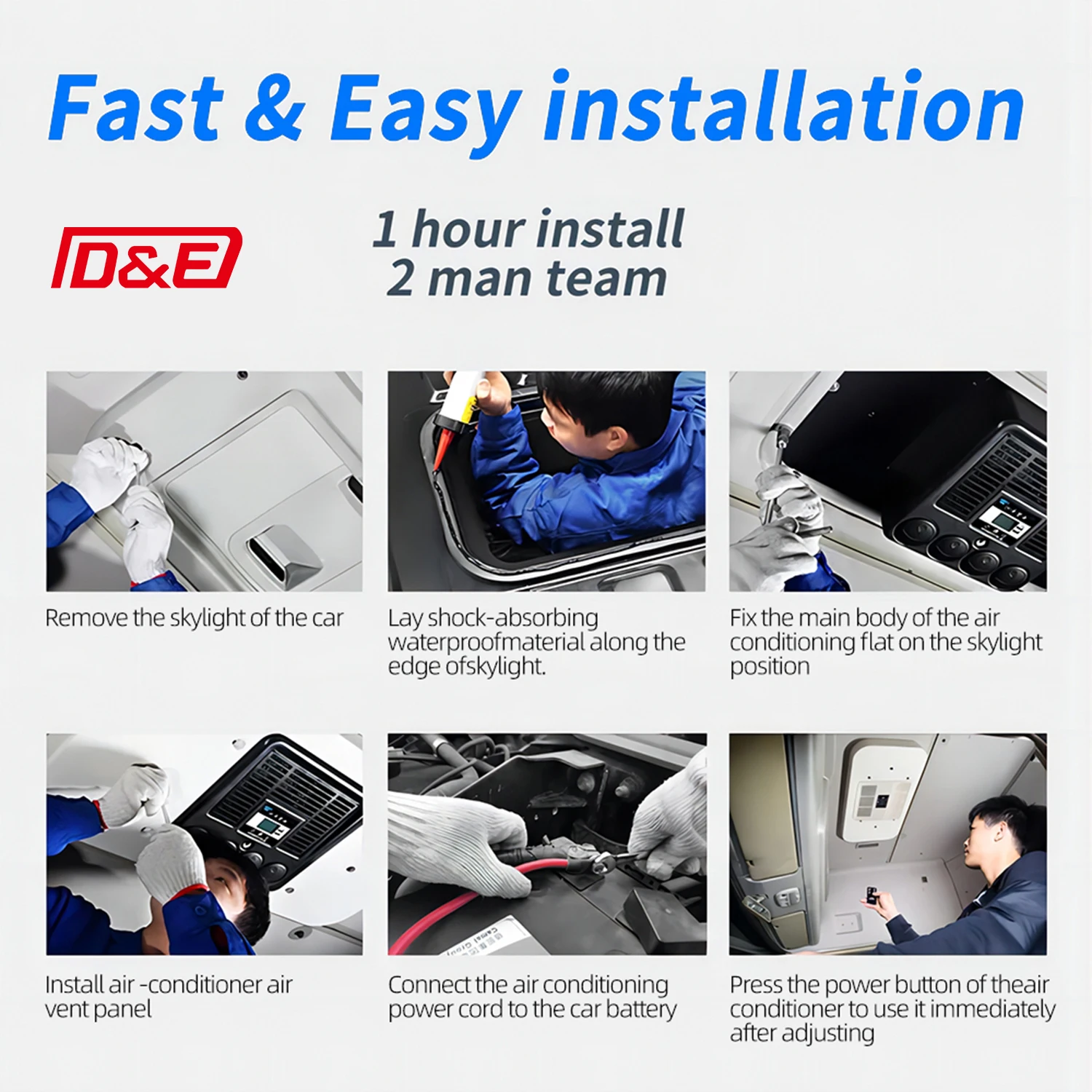 Roof Top Electric Overhead All-in-One Truck Air Conditioner 12V 24V