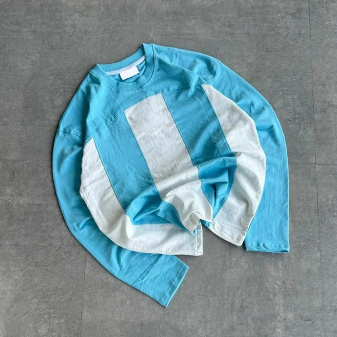 Vintage Straatklere: Gepersonaliseerde Heremans 100% Katoen, Ekologies-vriendelike, Anti-kreukel, Asemhalende Langmou-O-Neck T-hemp van 300 gram