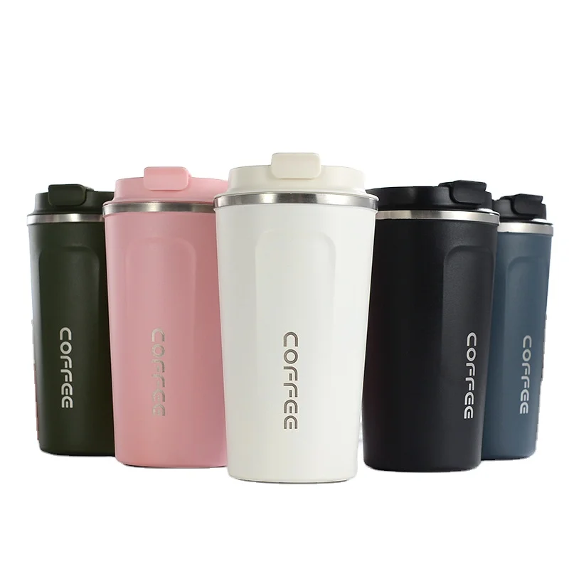 High Quality Custom Logo 380ml 510ml Thermal Coffee Mug Double Wall Stainless Steel Insulated Powder Coated Thermal Mug