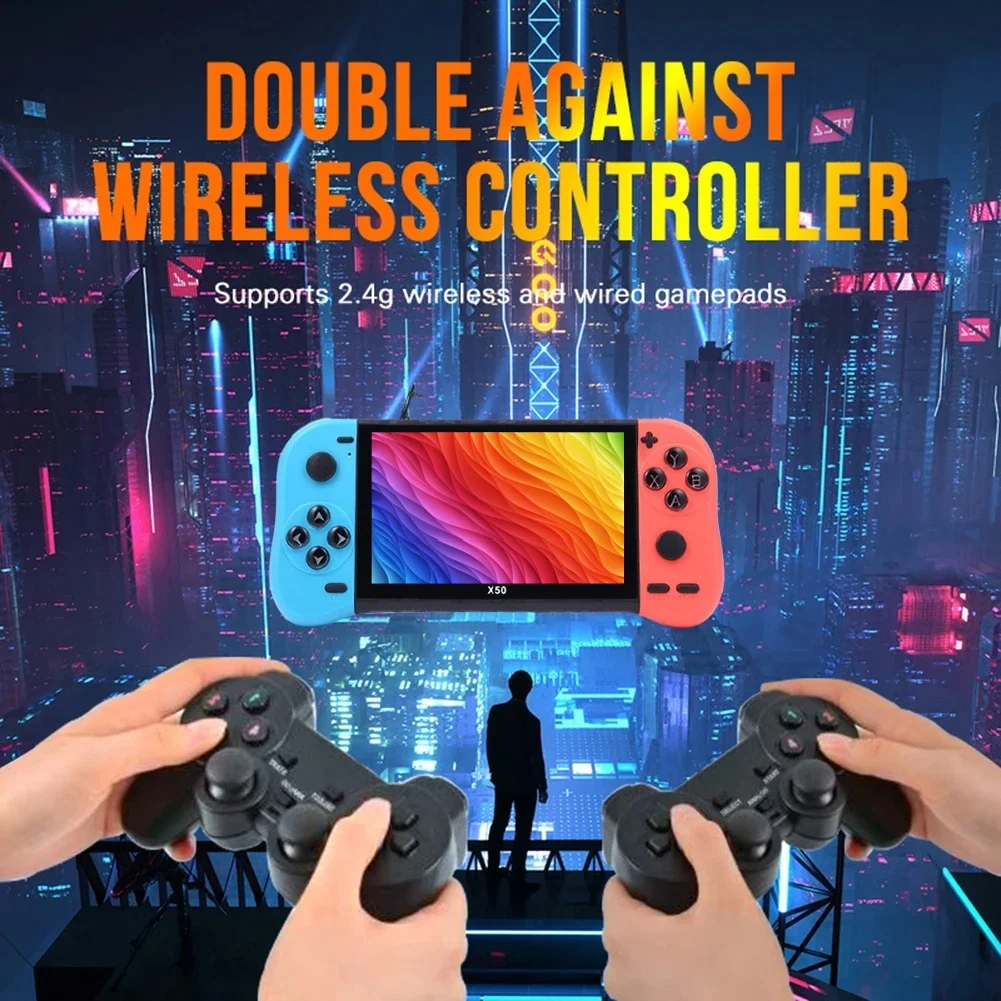 2022 New Design Cheapest Portable Retro Pocket Video Handheld Game Console Player X50 Handheld Game Machine