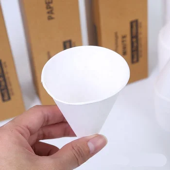 Eco-friendly 3.7oz 6oz Cone Paper Cups - Disposable & Stylish