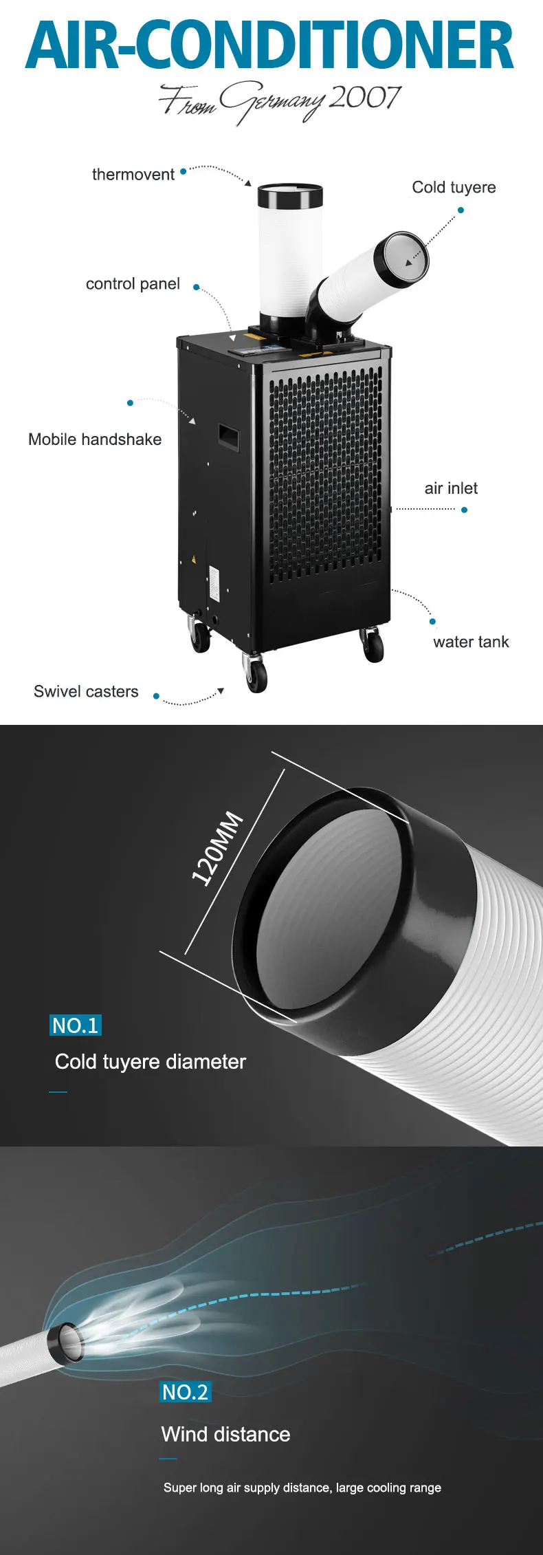 Air Coolers, BGE, Portable, R410a, Centrifugal - detail 22