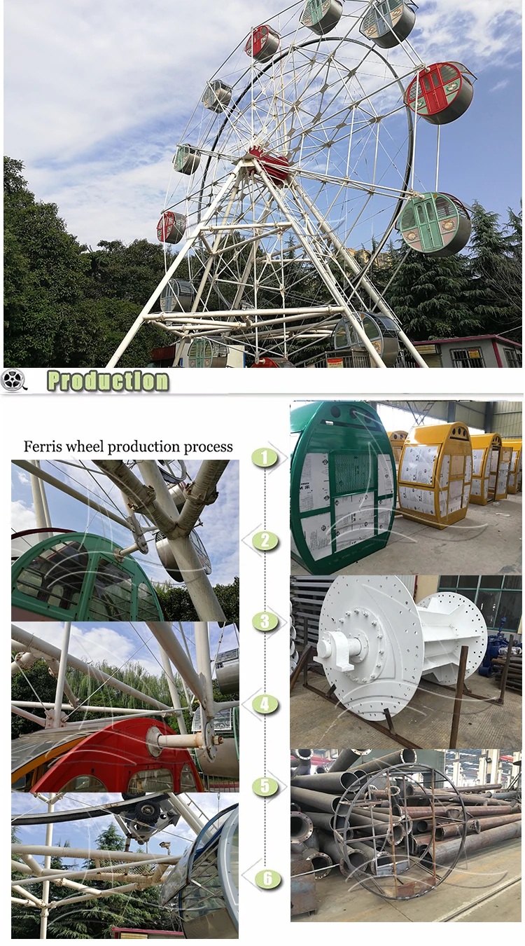 Commercial Fairground Attraction Big Round Wheel Large Equipment Ferris ...