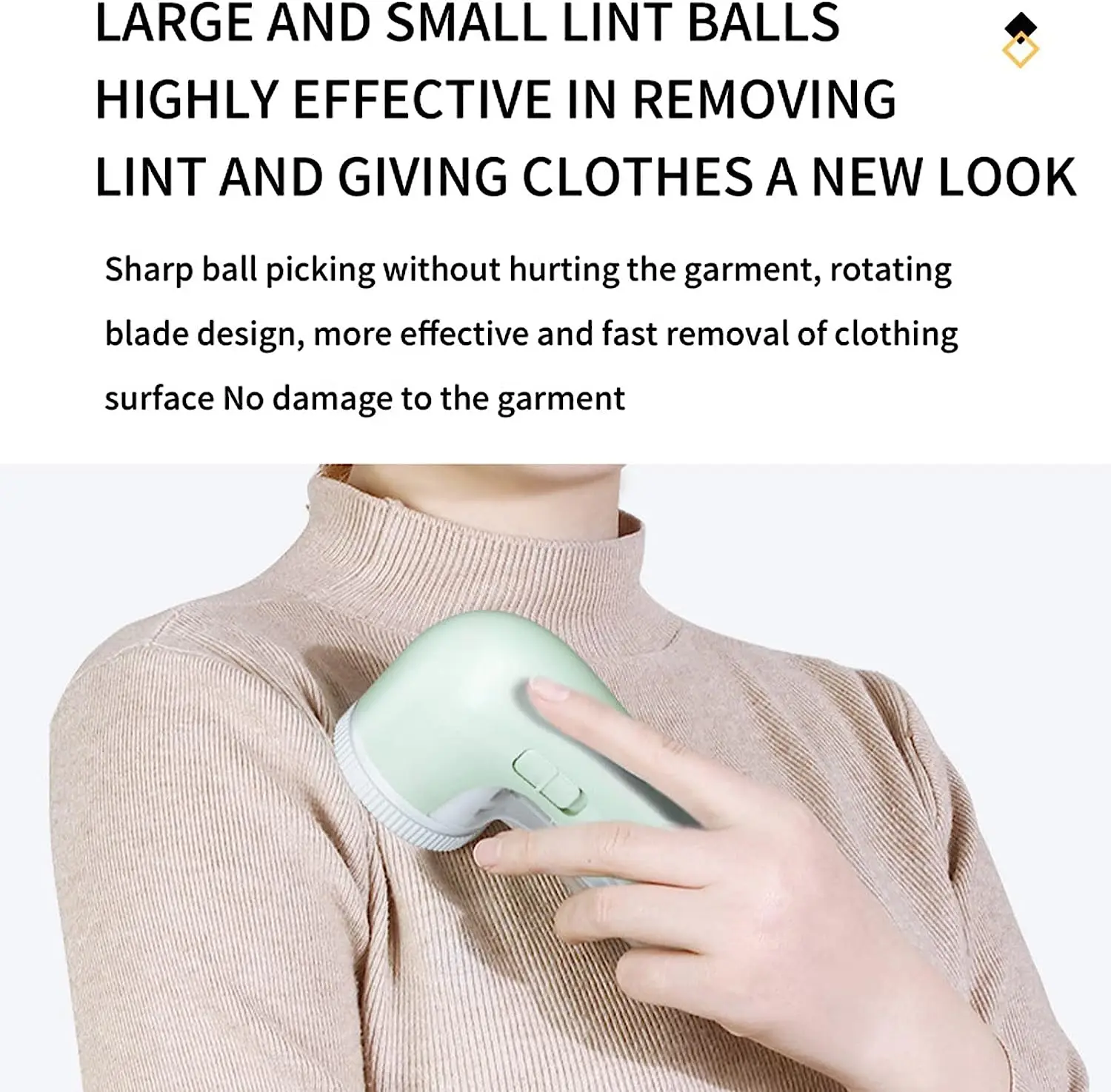 3w Dutch Coat Smooth Fluff Shaver Manual Brush Wooden Handle