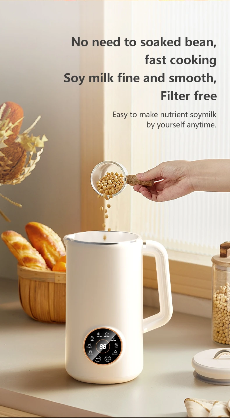 Nut Milk Maker Soybean Machine Soymilk Plant Base Almond Soy Milk Maker