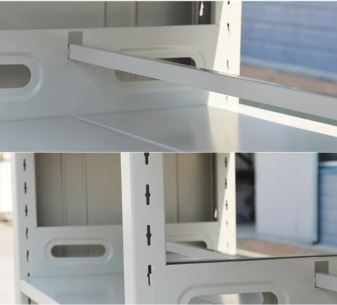 Customized Six-layer Bookshelf Library Popular Design Steel Bookrack