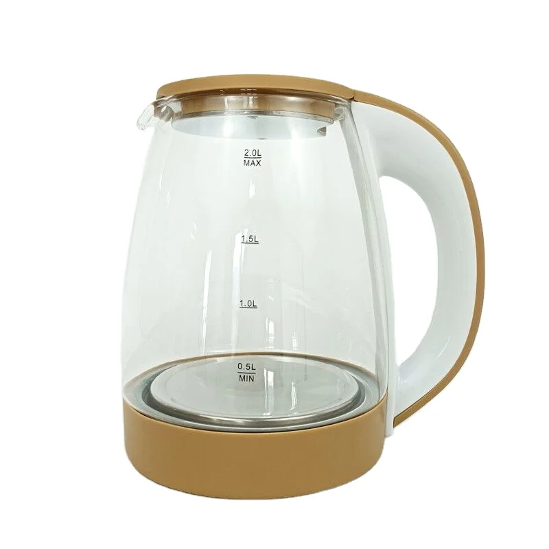 High Borosilicate Glass 1.8L/2.0L Stainless Steel Electric Kettle