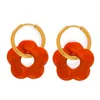 MYTXF107-luminous red earrings