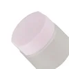 frosted jar with pink cap