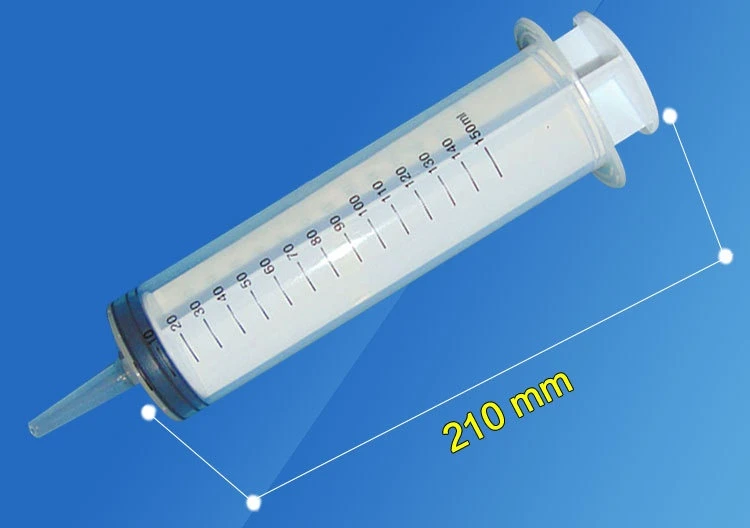 Large caliber glue dispensing injection syringe oil extraction feeder ink dispensing transparent syringe_4