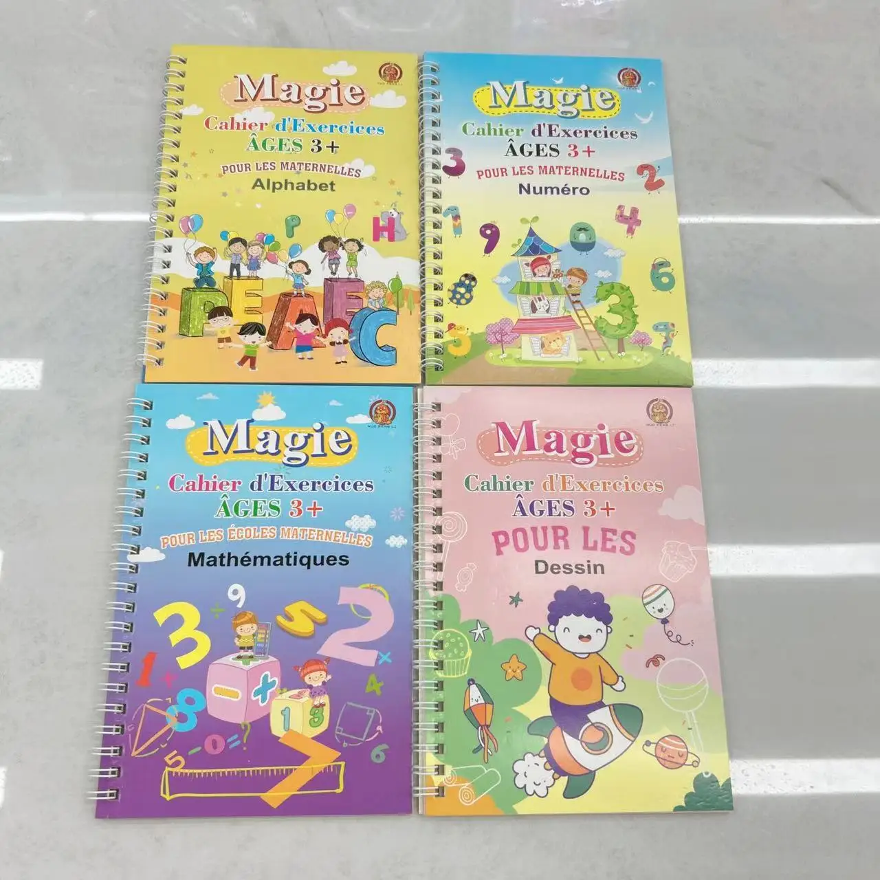 Custom English Spanish French Reusable Handwriting English Magic Book Preschool Children Magical Groove  Magic Notebook factory