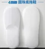 Pantofole monopezzo in tessuto non tessuto bianco da 4 mm con fondo a perline rotonde