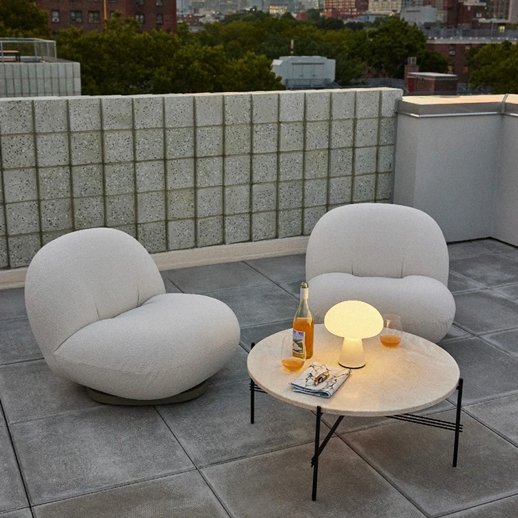 Nordic Velvet Sofa Minimalist Modern Balcony Lazy Leisure Home Sofa Chair Home Living Room Sofa