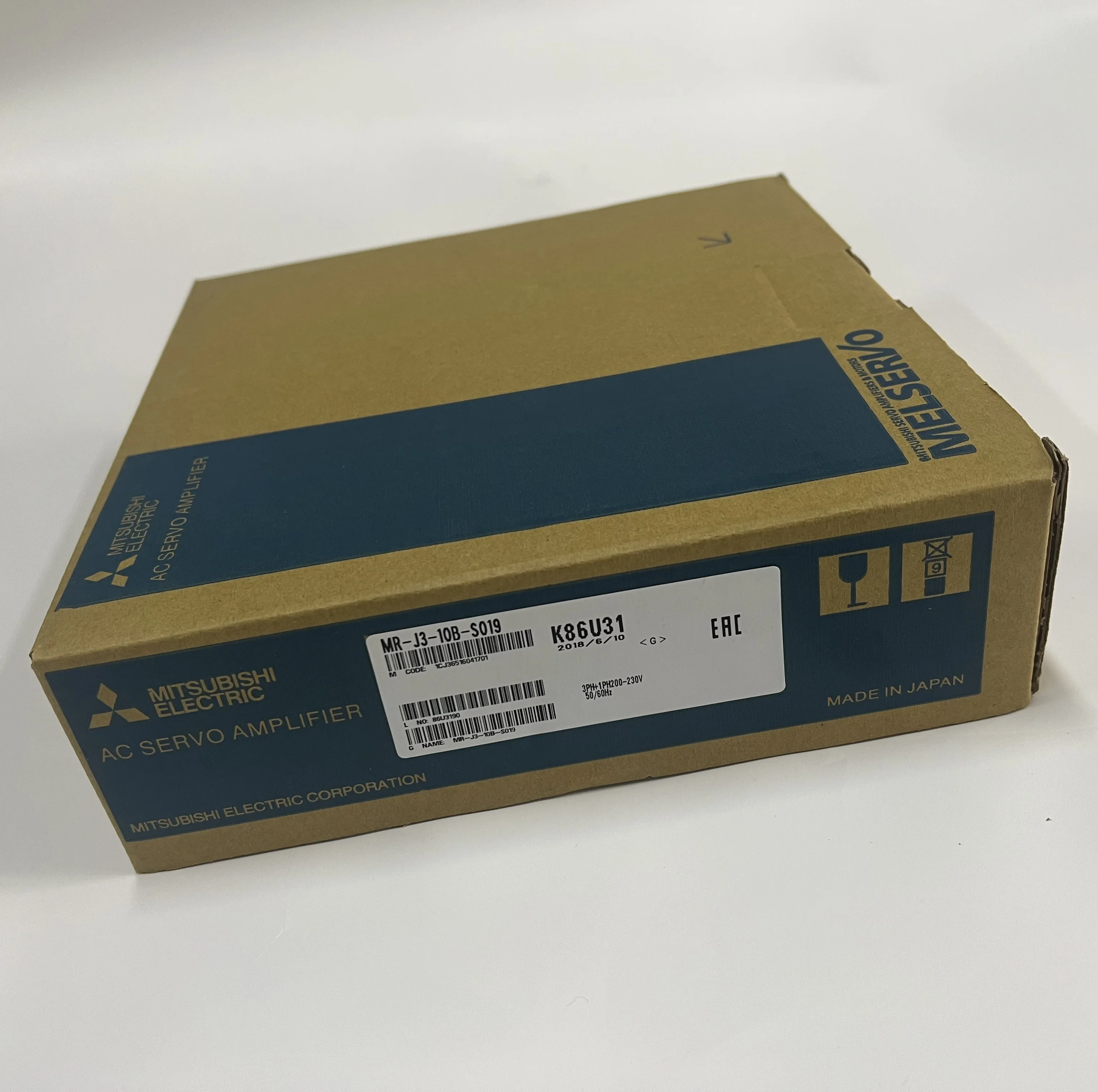 Mitsubishi AC Servo Amplifier MR-J3-10B-S019 Mitsubishi AC Servo Amplifier MR-J3-10B-S019