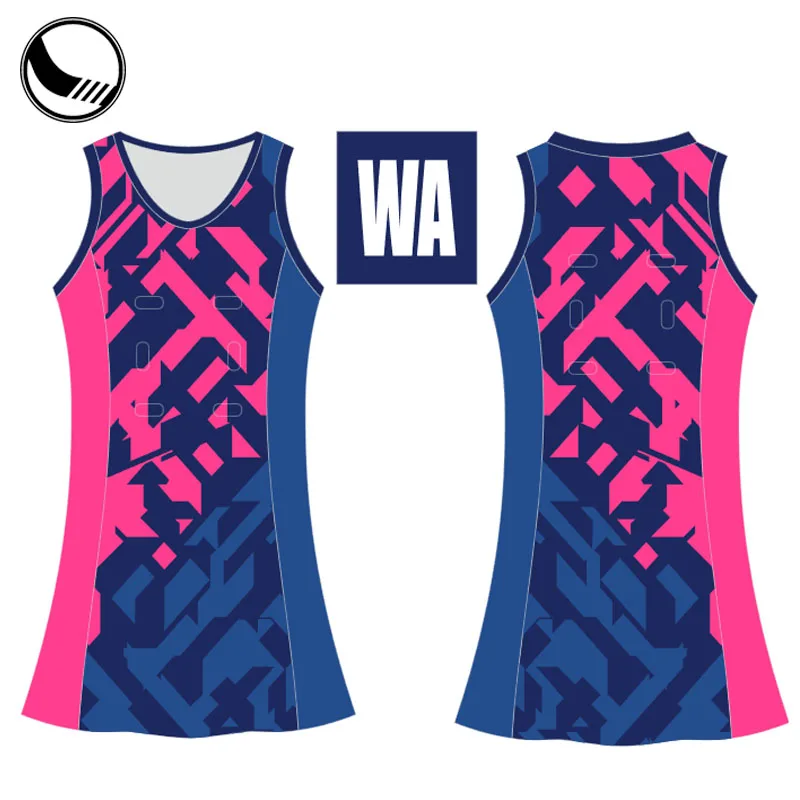 Sublimation Custom Girls White Netball Skirt