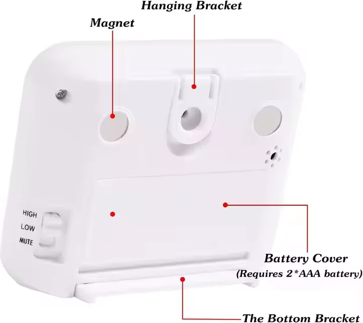 Magnetic Large LCD Display Screen Cooking Timer Clock Timer with Loud Alarm Countdown Clock