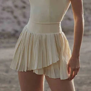 New Arrival Workout Soft Casual Pleated Skirts Fitness Sports Skirts Golf Wear Quick Dry Tennis Skirts for Women