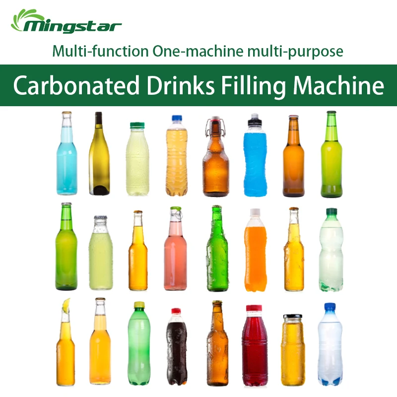 ソフトドリンク工場用工業用炭酸スパークリングソーダ水瓶詰め