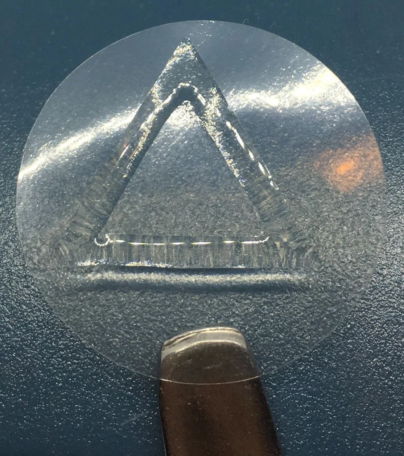 Triangle Embossing Braille Blind Label Packaging Label Stickers Custom