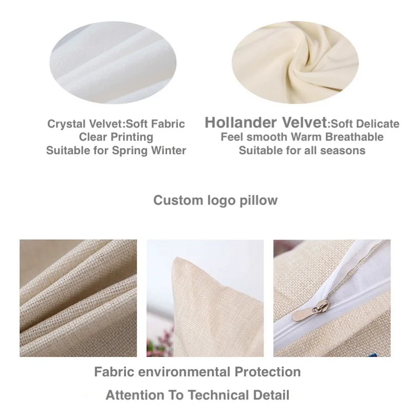 Custom Logo Pillow Cases Wholesale Comfortable Pillow Covers Seat