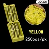 Yellow 250pcs/box Rectangular hole