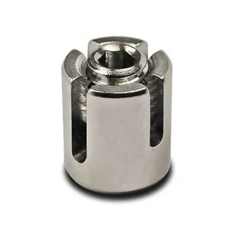 Inside Thread Wire Cross Clamp - 90 Degree - 316 Stainless Steel