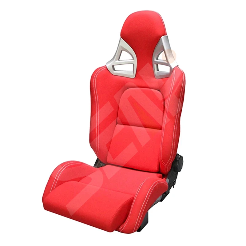 Seahi Universal Red Fiber Glass Racing Seat Adjustable Car Racing Seat