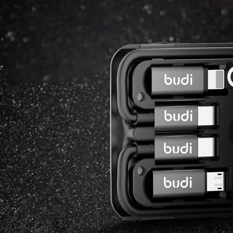 
Многофункциональная карта для выживания в городе с портативным беспроводным зарядным устройством 5 Вт и шестью usb-кабелями 6 в 1 в коробке для передачи данных 