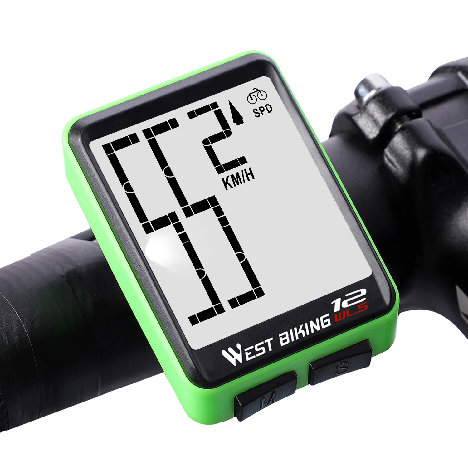 WEST BIKING 14-Function Wireless Bike Computer Meter Odometer Cycling Wired Mount for MTB & Road Bikes Bicycle Stopwatch